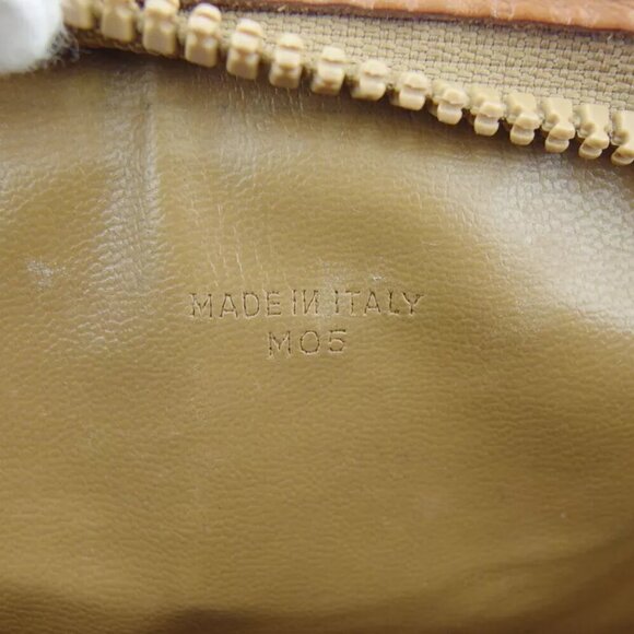 CELINE clutch bag macadam beige PVC ?~ leather Authentic T19132 - Picture 6 of 9